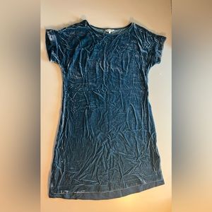 Sundance Catalog - Crushed Blue Velvet Dress